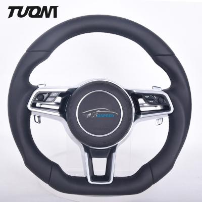 China Standard Porsche Carbon Fiber Steering Wheel Easy Installation Smooth Performance for sale