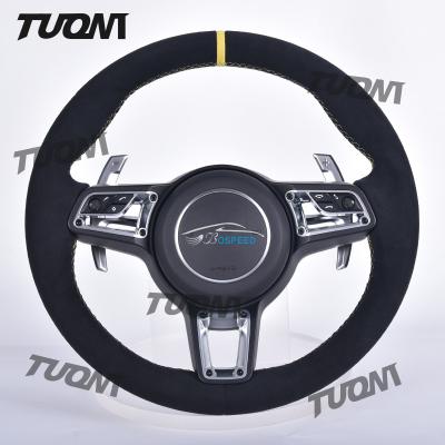 China Ergonomic Lightweight Porsche Carbon Fiber Steering Wheel Smooth Grip for Porsche Car for sale