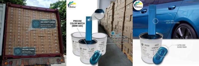 Factory Direct Heating Sales Anti UV Environmentally Friendly Blue-Green Car Paint