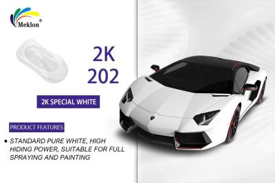China Durable Anti UV Auto Top Coat Clear , Waterproof Metallic White Car Paint for sale