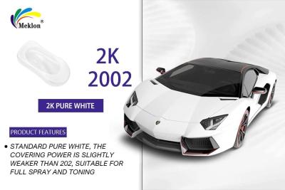 China UV Resistant Pure White Auto Paint Nontoxic Moistureproof Solid Colour for sale