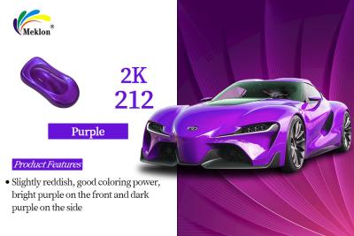 China Weatherproof Car Paint Top Coat 2K Purple Blue Color Multipurpose for sale