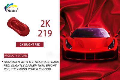 China Tinta auto estável e inofensiva, capa superior, tinta de carro vermelha brilhante e resistente ao tempo. à venda