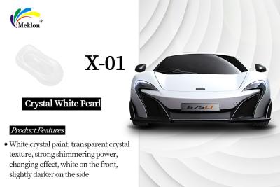 China 1K Auto Paint Refinish Coating Cristal Perla Color Primer Cristal Blanco Pintura de coches en venta