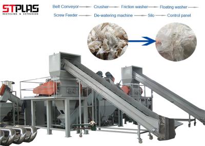 China CE Passed PP PE Film Washing Line , LDPE Film Recycling Line High Speed for sale