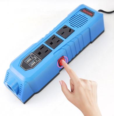 China Car Usb Port 12V Charger Bus For Phone Charger Dc 12V To Ac 240V Car Power Inverter 200W Convert Car Battery Charger for sale