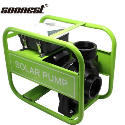 China Soonest Solar Solar System Solar Pump Inverter Solar Power 12V Dc Water Pump Deep Well Submersible Solar Water Pump for sale