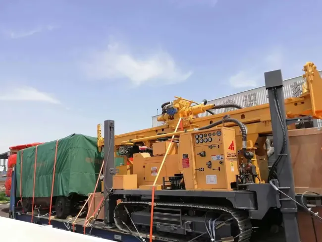 450m Drilling Depth Pneumatic DTH Crawler Drilling Rig for Water Well Drilling Rig Driven by Diesel Engine