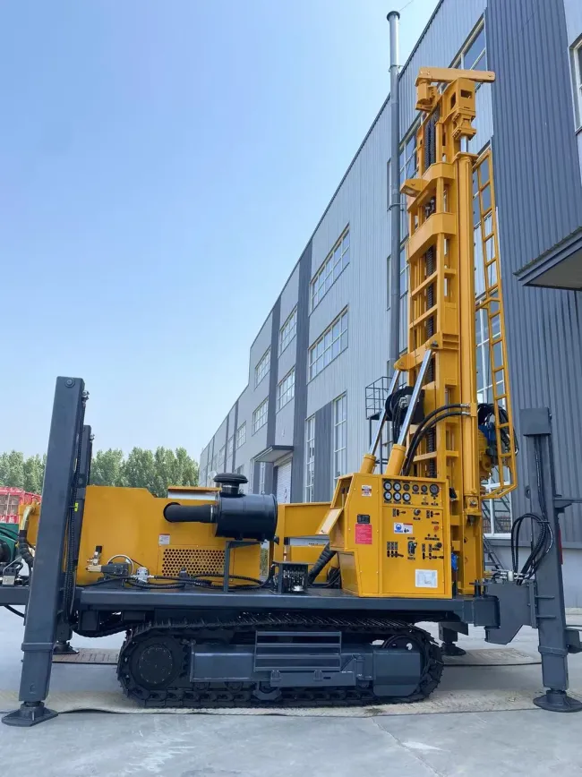 132kw Engine Rotary Drilling Rig 600m Depth Crawler Mounted Water Well Drilling Rig for Sale