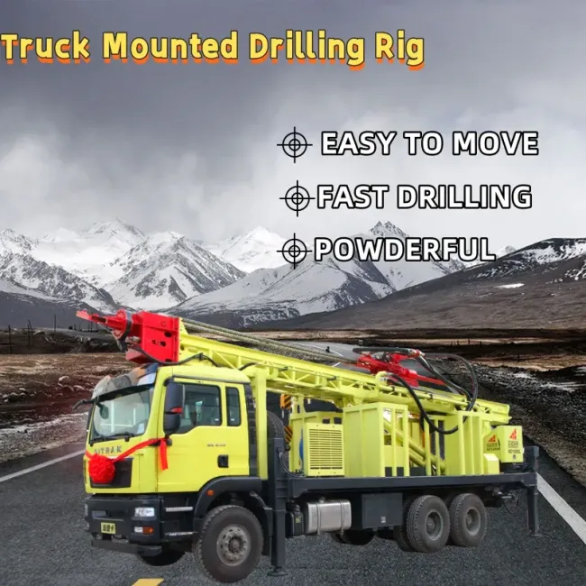 1200m Truck-Mounted Water Well Drilling Rig Machine