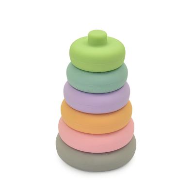 China Light Color OEM 5cm EN71 Baby Stacking Toys For 1 Year Old for sale