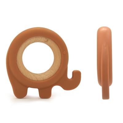 Chine Couleur en bois soignante de Teether EN71 Pantone de bébé de silicone à vendre