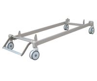China Central Brake System Medical Grade Casters 6 Inch Aluminum Alloy for sale