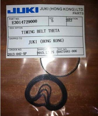 China Soft Fiber JUKI SMT T Timing Belt Black High Flexibility Part NO E3014729000 for sale