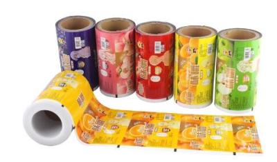China Food Grade PET Food packaging film plastic printed metalized Roll film for sale