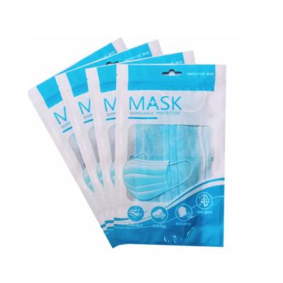 China wholesale customized OPP medical face masks plastic packaging bag for sale