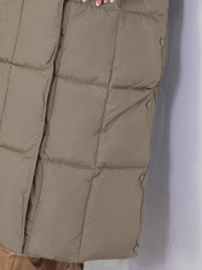 long women jacket, for cold winter coat, hooked, lower knees length, dark colours, Winter Warmth Graphene Self Heating line,with Shoulder strap inside,