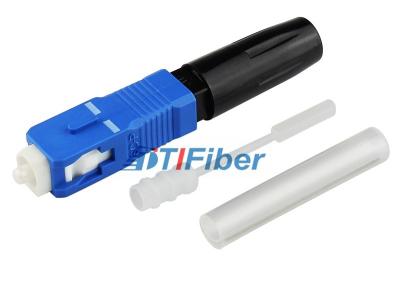 China Conectores rápidos azules de la fibra óptica del empalme de FTTH SC/UPC/conectores de fibra óptica en venta