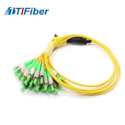 China SC/APC- SC/APC fiber optic patch cord Fiber jumper SC-SC APC Multi core 12 fiber 24core for sale