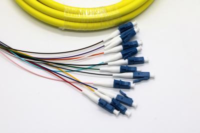 China 12 ligações LC do remendo da fibra do único modo dos núcleos/conector 9/125 do UPC cara da extremidade da virola do UPC à venda