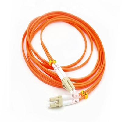 China Highly Security Fiber Optic Patch Cord LC/UPC 50/125 Duplex Multimode 0.35dB Insertion Loss for sale