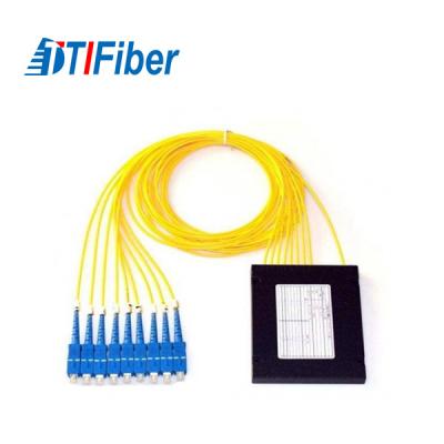China 55 diseño compacto de la pérdida de vuelta del divisor FTTH 1x2 55/50 de la fibra óptica de la directividad en venta