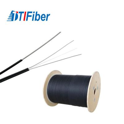 China Aerail Fiber Optic Network Cable 2 Core FTTH Telecommunication Application for sale