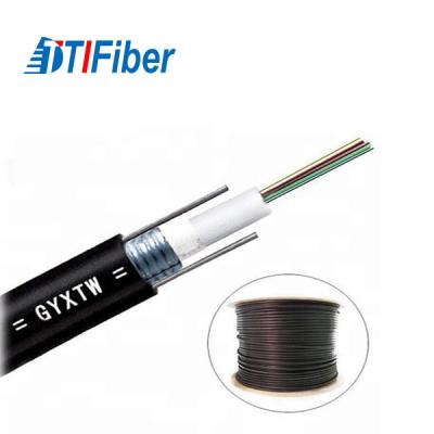 China GYXTW outdoor black Fiber Optic Cable 8 core Optical fiber patch Cable for sale
