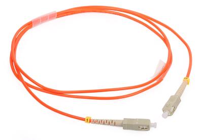 China SC / FC / LC Multimode Duplex Fiber Patch Cord with Orange color cable for sale