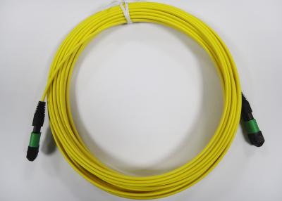 China O remendo fibra óptica lisa/redonda de MPO/MTP cabografa para o cabo da fibra da fita 12core à venda