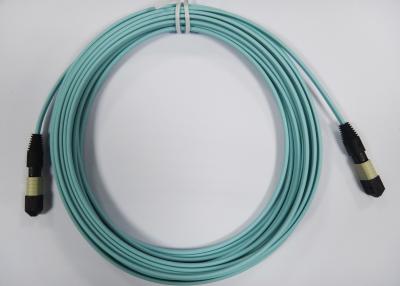 China Cordón de remiendo de la fibra óptica de OM3/de OM4 MPO para la terminación activa del dispositivo en venta