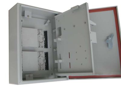 China Wall and pole mountable 32Port FTTH CATV outdoor distribution box for 1*32 PLC Splitter for sale