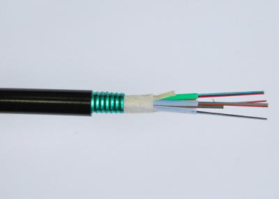 China Cable de larga distancia de la fibra de la envoltura del sistema de comunicación PE con el miembro de acero en venta