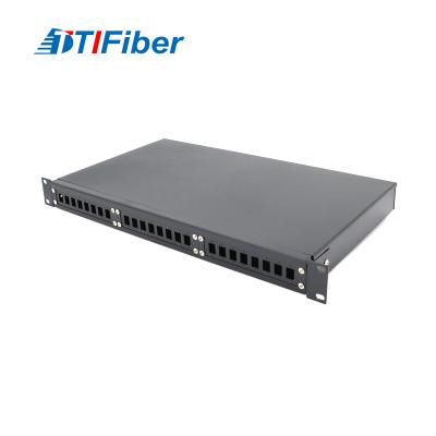 China IU 24 Core SC/FC Fiber Optic Terminal Box Fixed Type Fiber Optic Patch Panel for sale