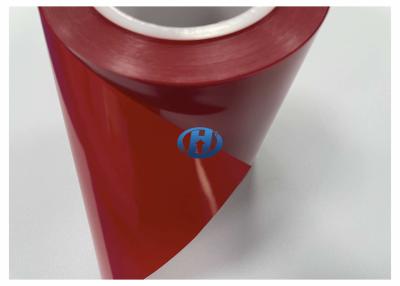 China Película de polietileno de baja densidad de 35 μm rojo LDPE sin transferencia de silicona sin residuos principalmente para la aplicación de cinta en venta
