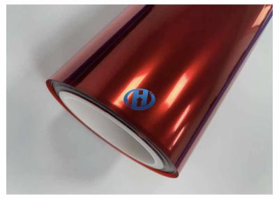 Chine film traité UV rouge de transfert de polyester d'ANIMAL FAMILIER de 20 μm pour des moules de précision à vendre