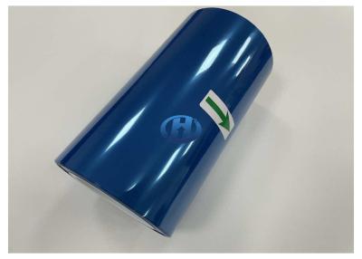 China 50 μm Polyester Blue Film, Silicone Release Film Easy Peeloff Without Residuals for sale