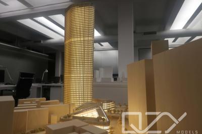 China Modelo de rascacielos de JKP Edificio de gran altura Modelo 3D Arquitecto en venta