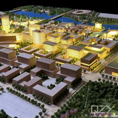 China Xiamen TOD Planejamento Urbano Modelo Escala Edifício em Miniatura Aecom 1:600 Madeira à venda
