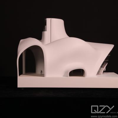 China 1:50 Monochrome Architecture Model MAD Lucas Museum Custom for sale
