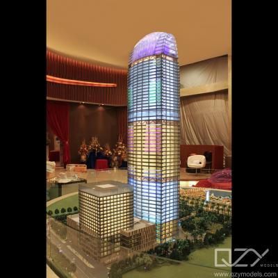 China Acrylic Conceptual 3D Model Skyscraper 1:150 Airport Plaza for sale