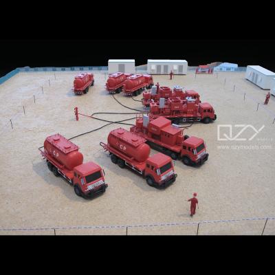 China Industrial Scale Model Construction Site Showcase 1:30 Oil Testing & Fracturing for sale