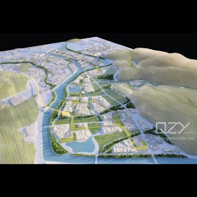 China Wuyan Design - 1:1500 Ningbo Yinzhou Yinzhou River Planning Mode for sale
