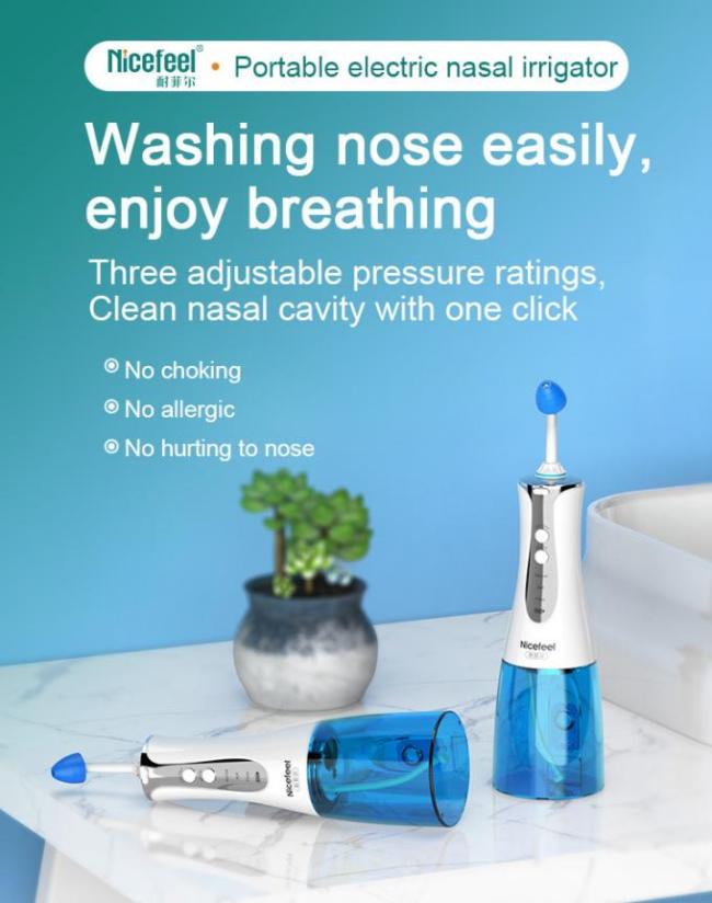 IPX4 Waterproof 300ml ABS Portable Nasal Irrigator 0