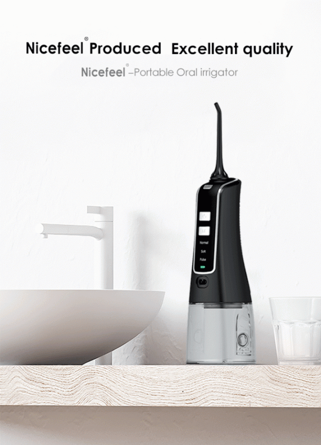 1400mAh Nicefeel Electric Dental Flosser With 300ml Water Tank 2