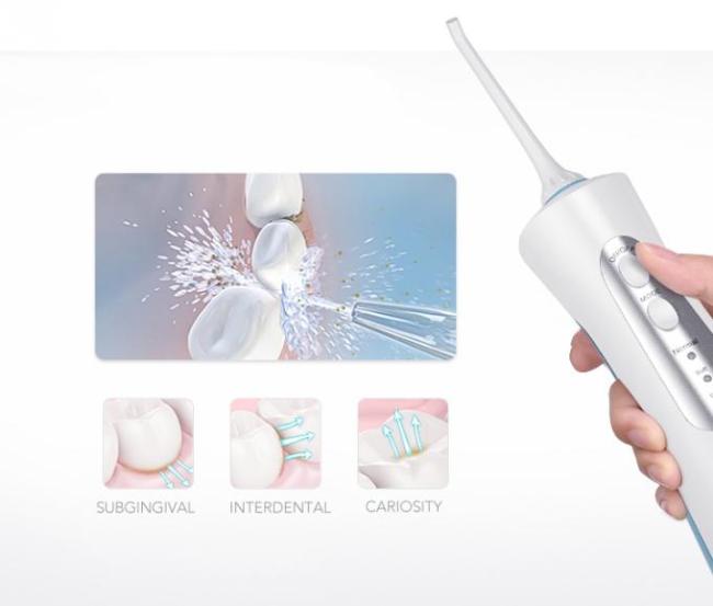 2 Minutes Timing Portable Dental Water Pick Cordless Water Flosser Teeth Cleaner 0