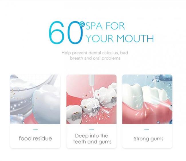 2 Minutes Timing Portable Dental Water Pick Cordless Water Flosser Teeth Cleaner 1