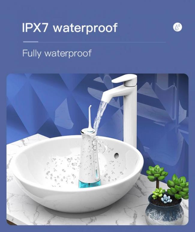 Water Flosser Professional Cordless Dental Oral Irrigator 300ML Portable Water Flosser for Teeth 3 Modes Gum Massage 1