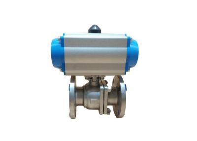 China SS316 50A Full Port Pneumatic Actuated Ball Valve for sale