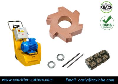 China Surface Preparation Scarifier Drum Assembly 5 Pt Carbide Milling Cutters Original for sale